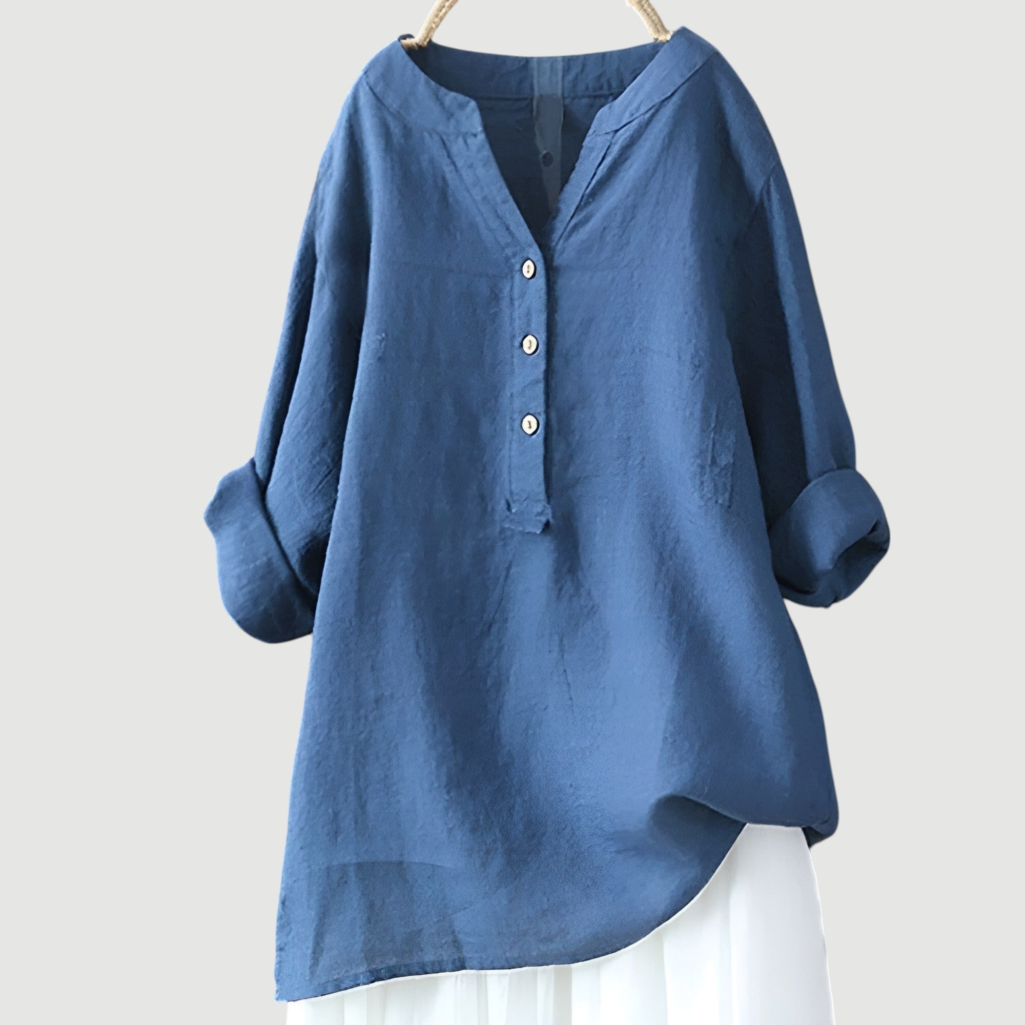 Freja | Airy and Comfortable Linen Shirt with Buttons