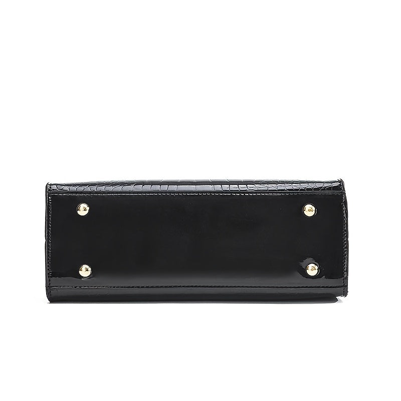 Brooklyn Shine | Croc-Embossed Luxury Bag