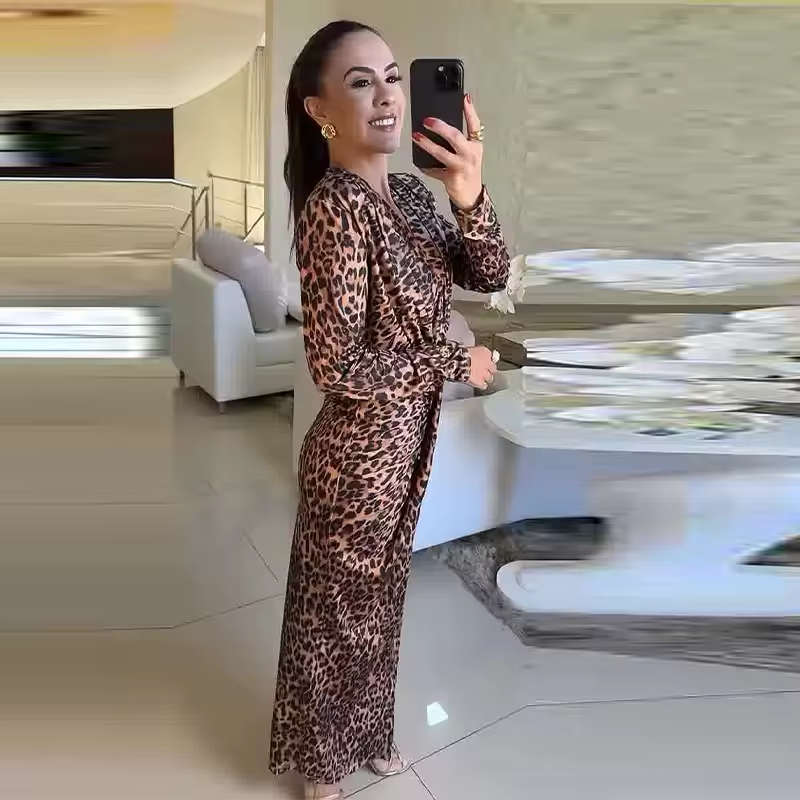 Sophie | Chic Contemporary Leopard Print Dress