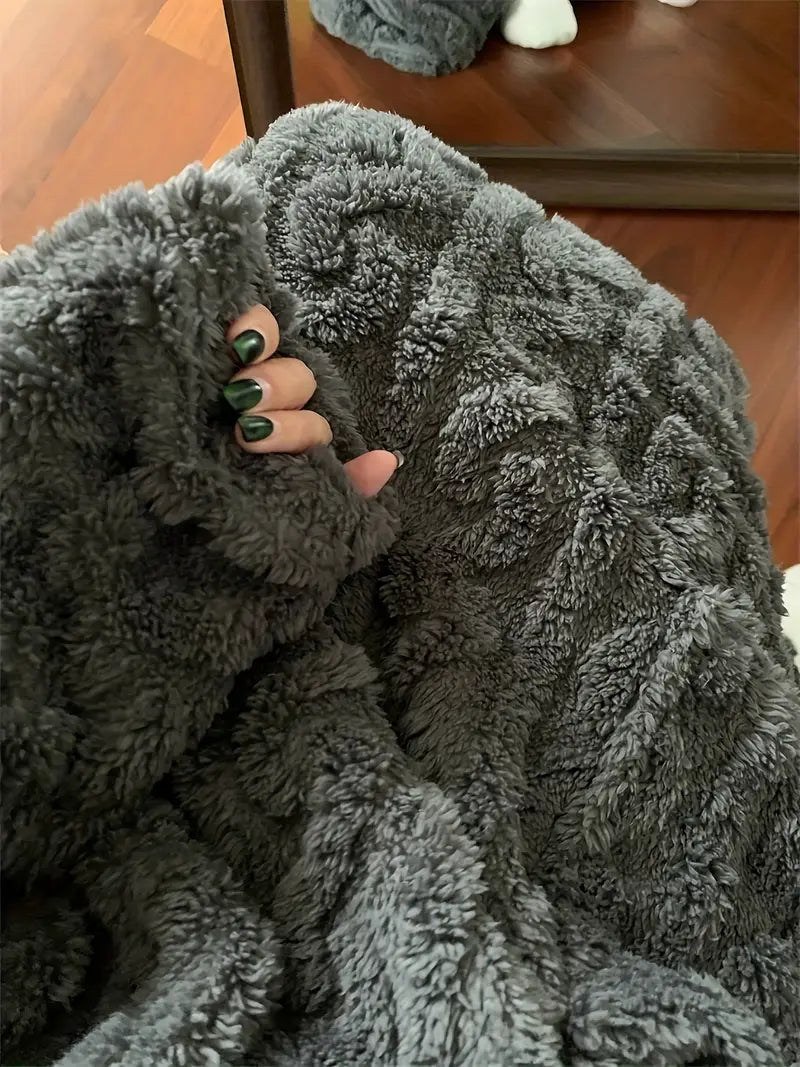 Abigail | Cozy Jacquard Fleece Winter Dress