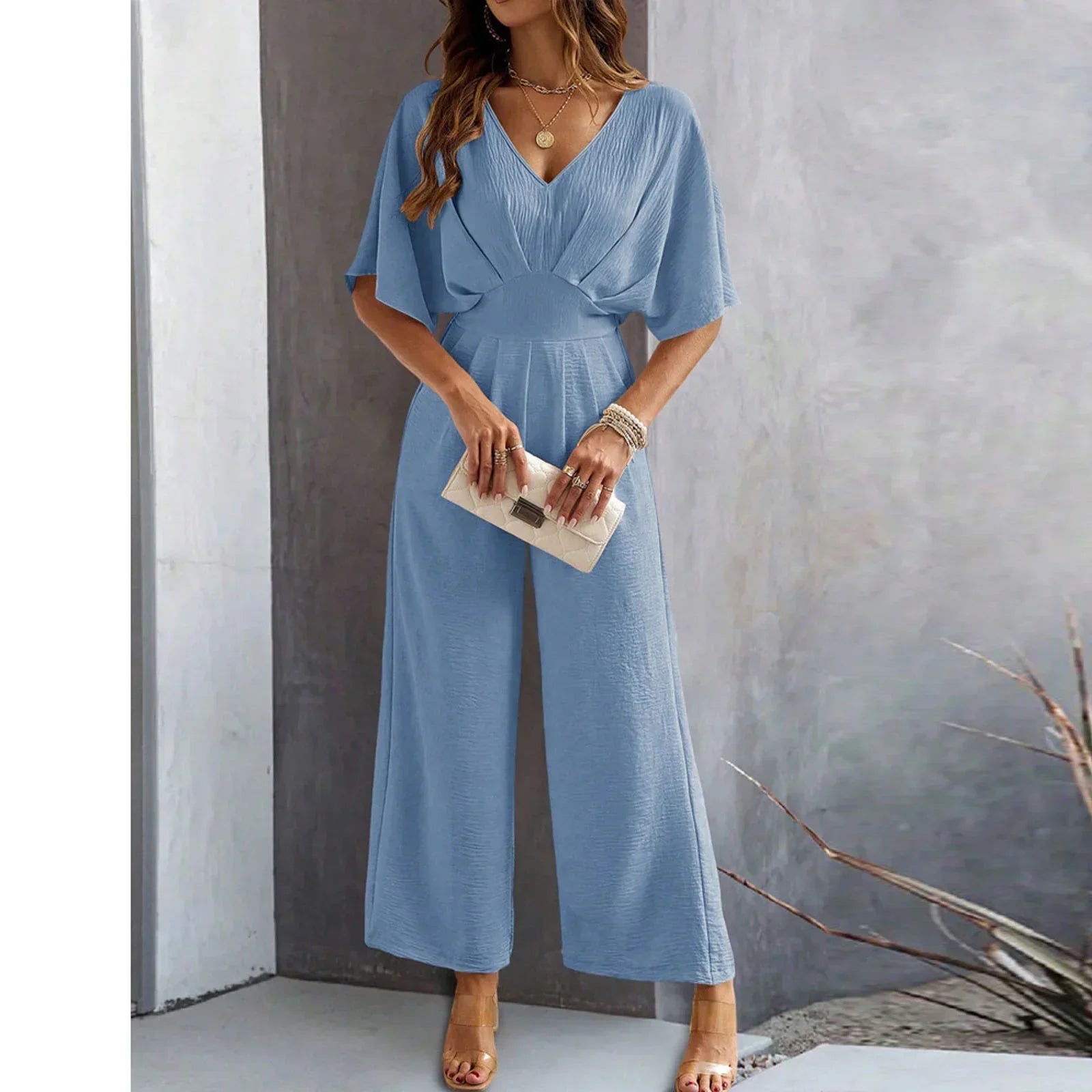 Olivia | Chic V-Neck Jumpsuit