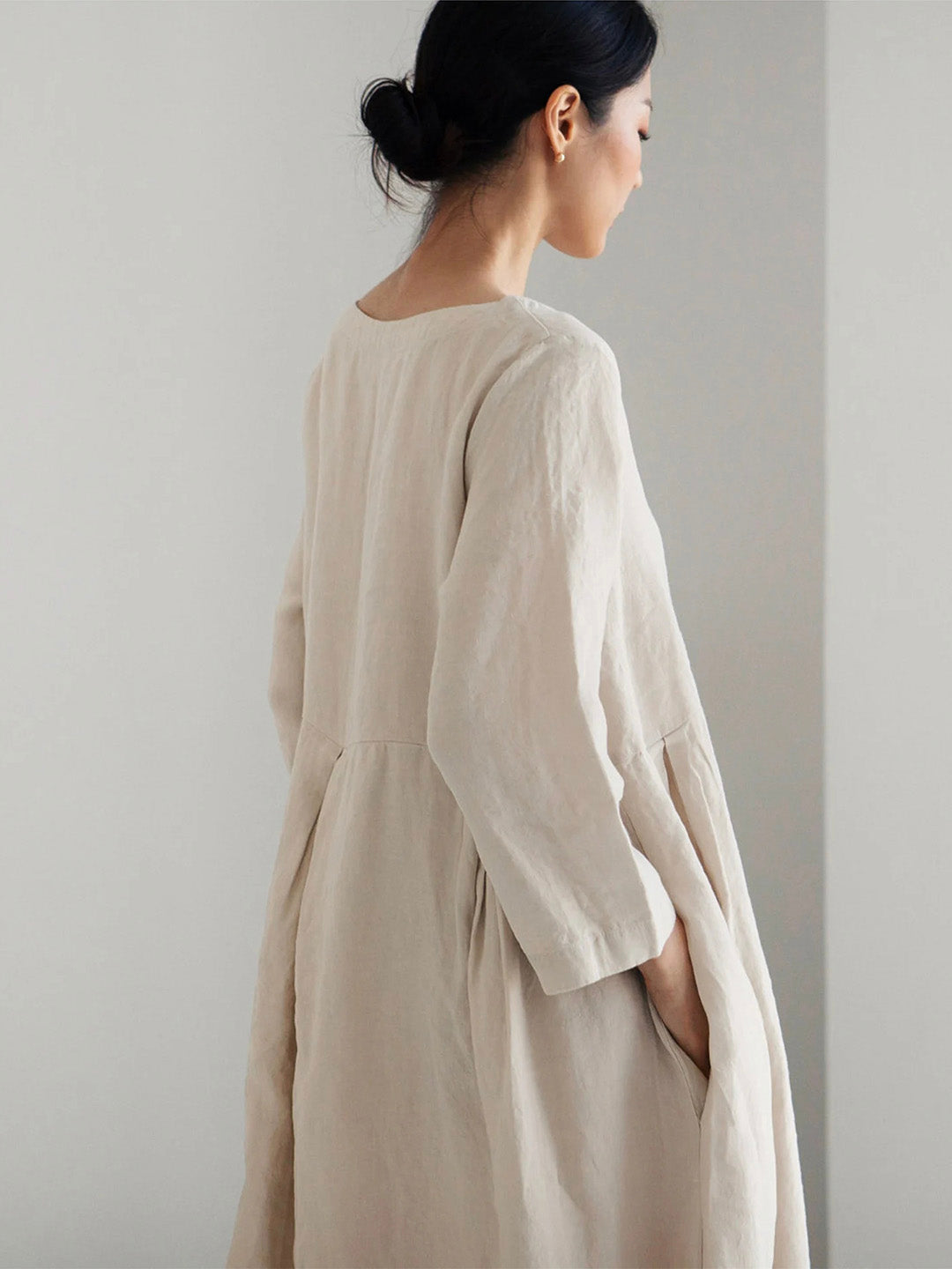 Sophie | Casual Linen Dress with Pockets