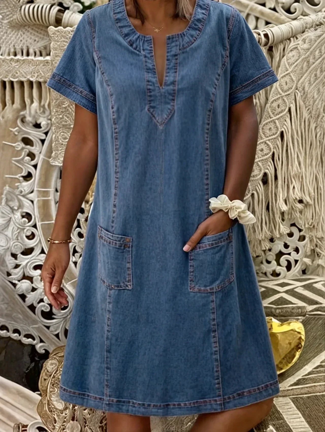 Kiara | Classic Denim Dress