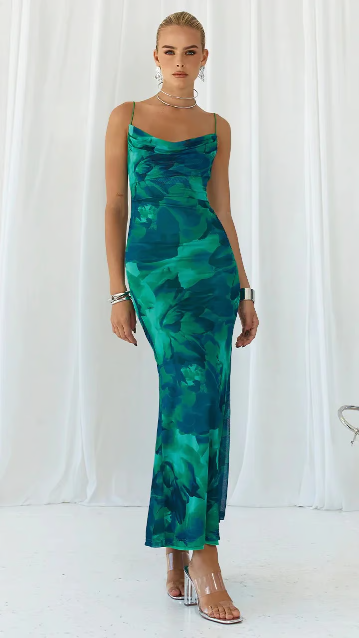 Ainsley | Sleeveless Club Party Bodycon Maxi Dress
