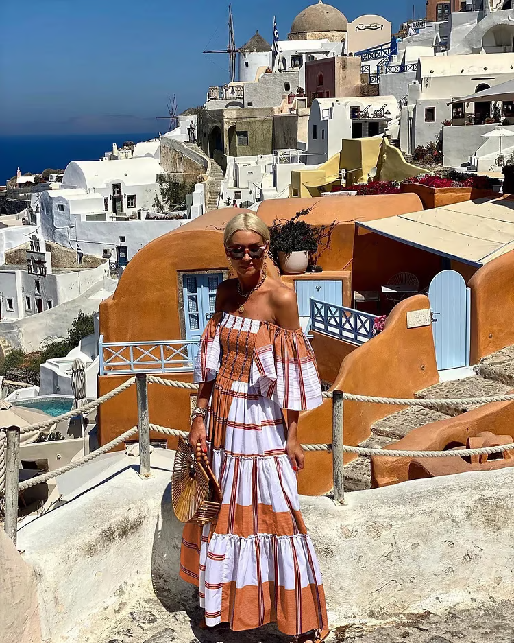 Seraphina | Luxury Mexican Print Off-Shoulder Maxi Dress