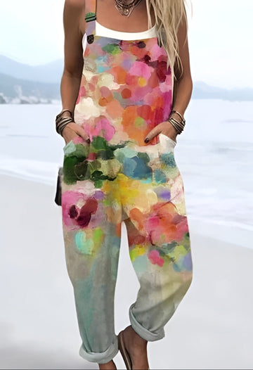 Ingeborg | Watercolor Blossom Overalls