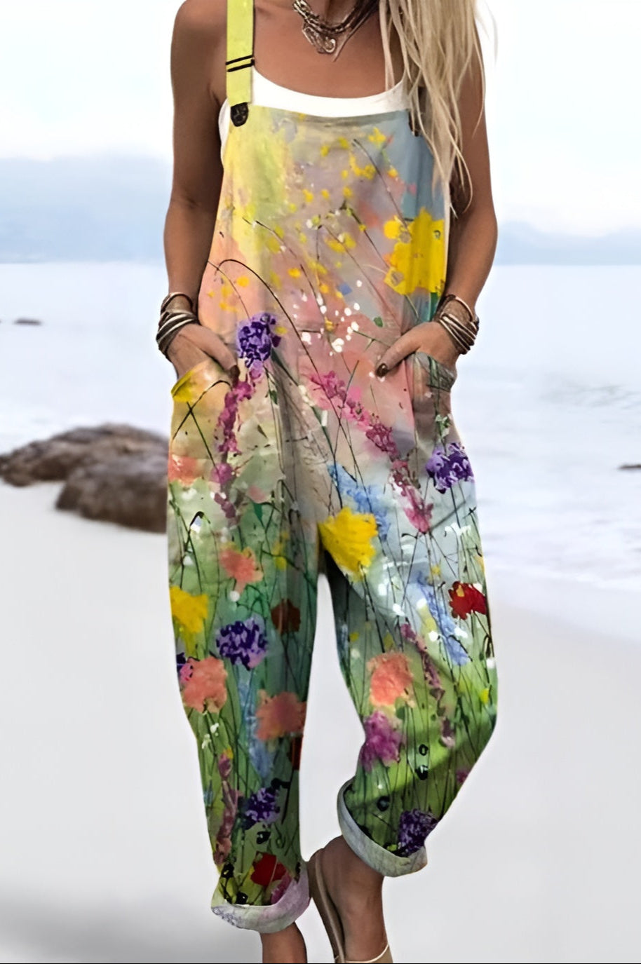 Freja | Wildflower Meadow Overalls