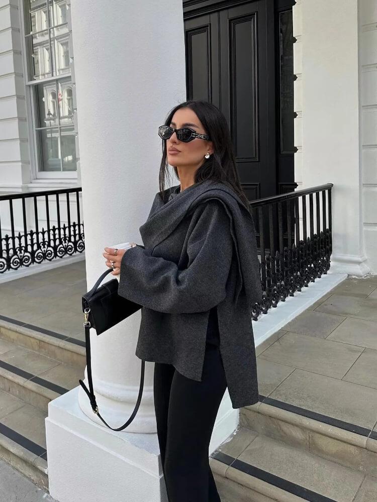 Avery | Elegant Luxe Cape Coat