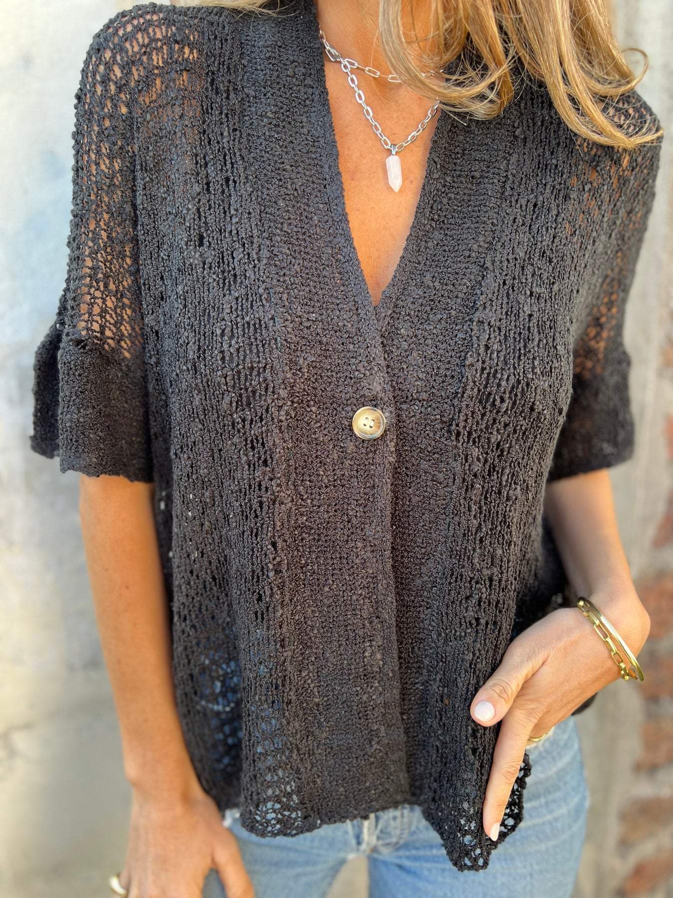 Barbara | Chic Textured Blouse