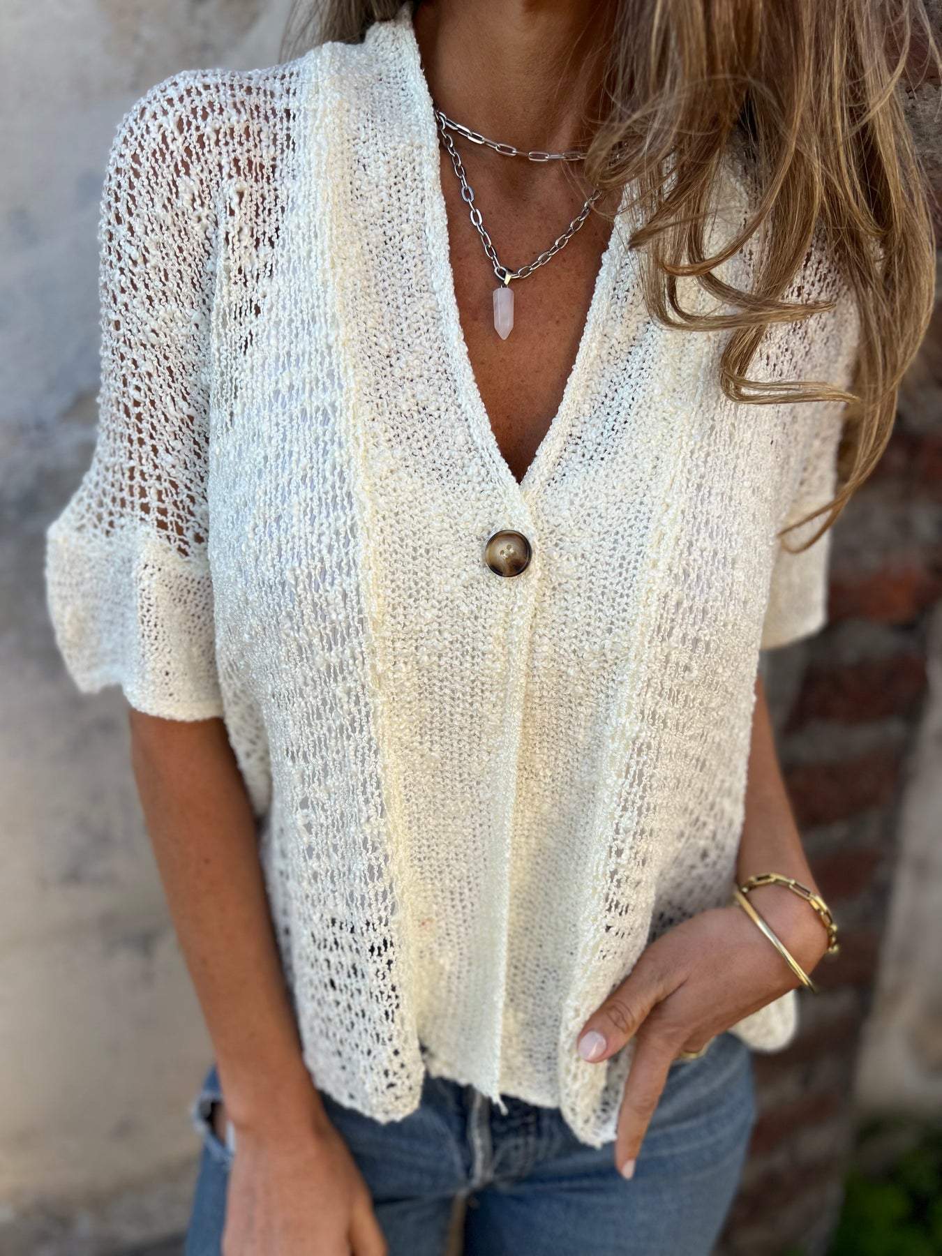 Barbara | Chic Textured Blouse