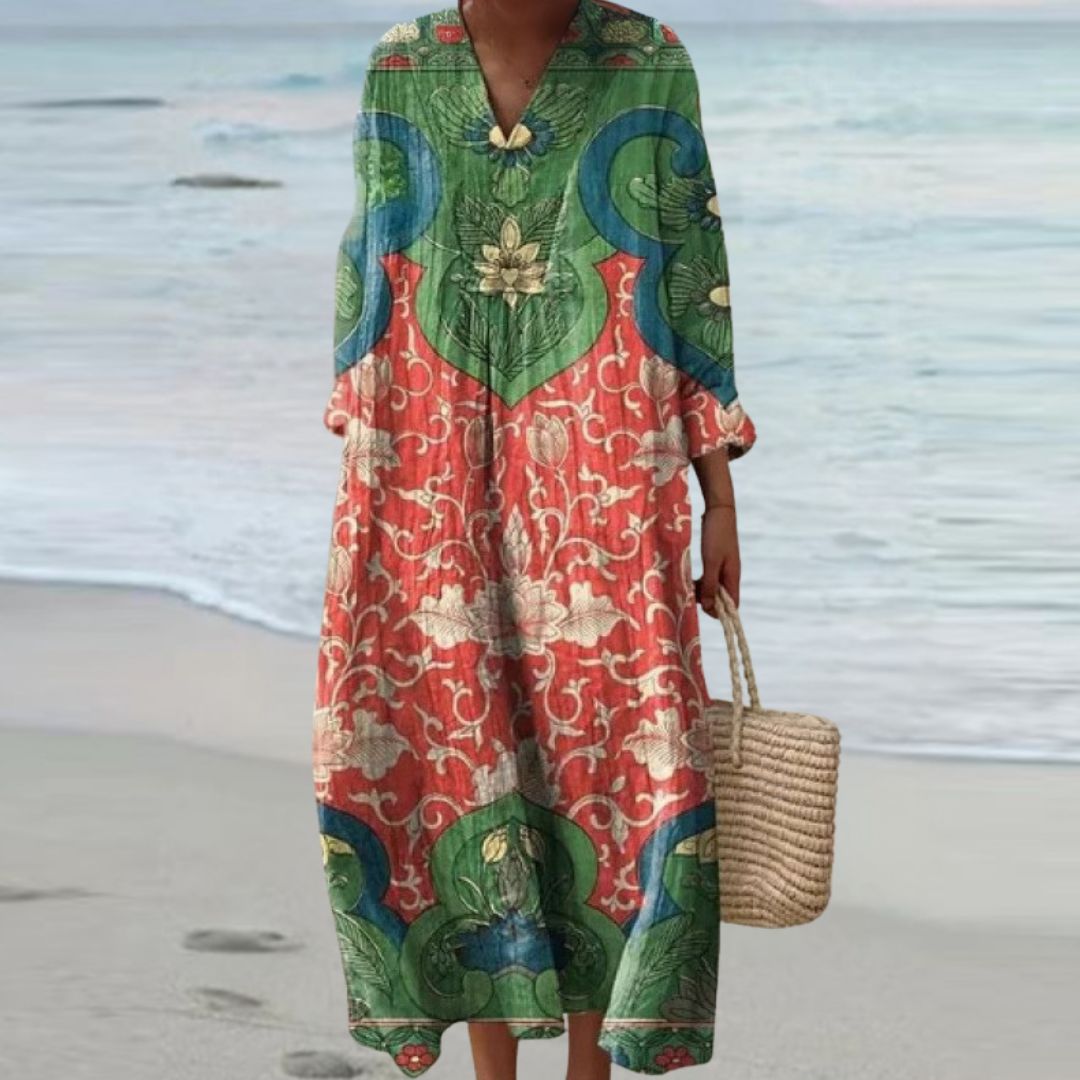 Amelia | Vintage Floral Maxi Dress