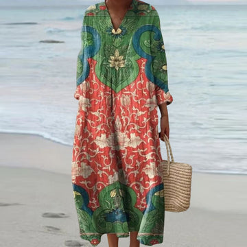 Amelia | Vintage Floral Maxi Dress