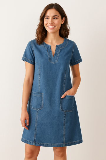 Kiara | Classic Denim Dress