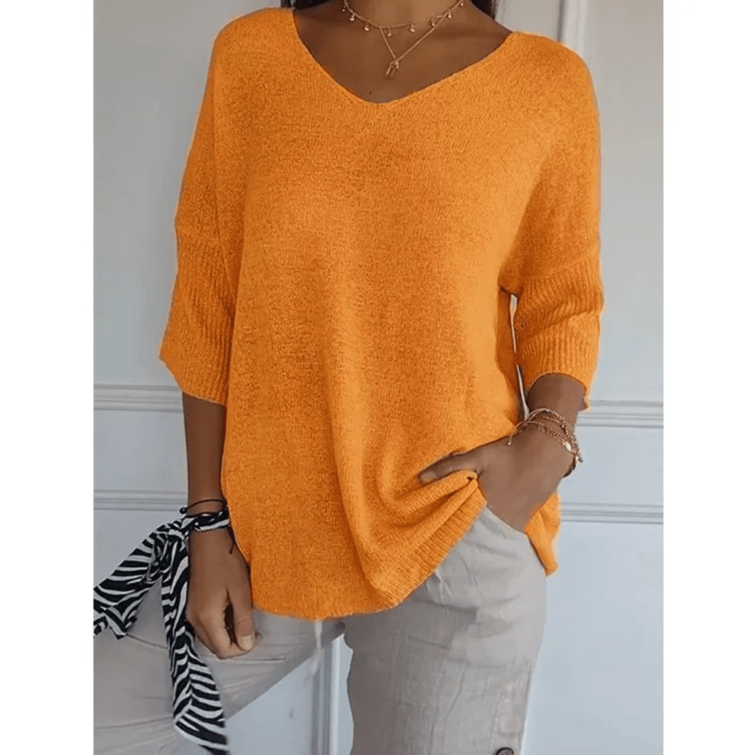 Loraine | Chic V-Neck Blouse