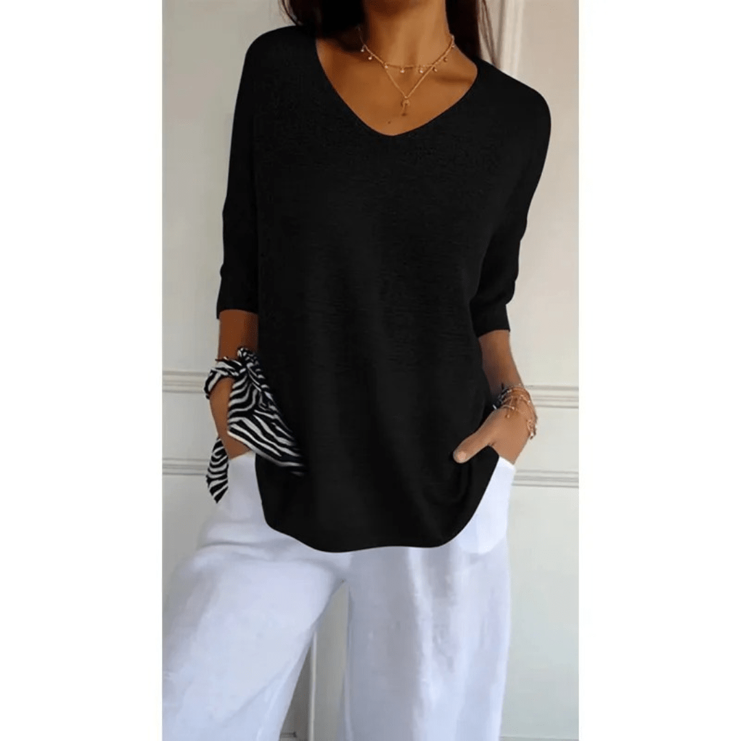 Loraine | Chic V-Neck Blouse