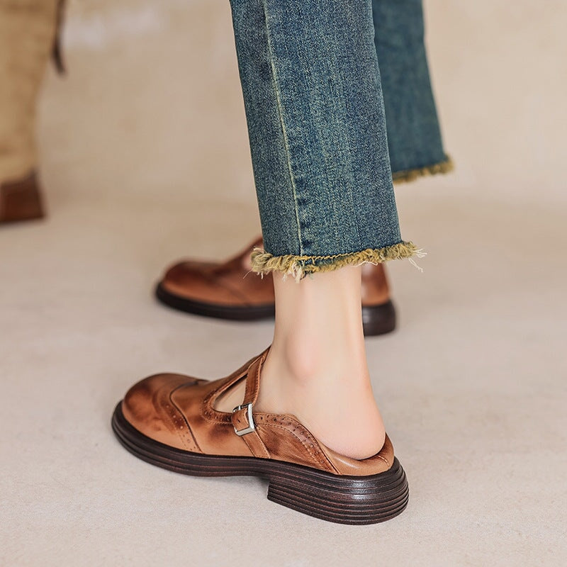 Risla | Leather Mary Janes