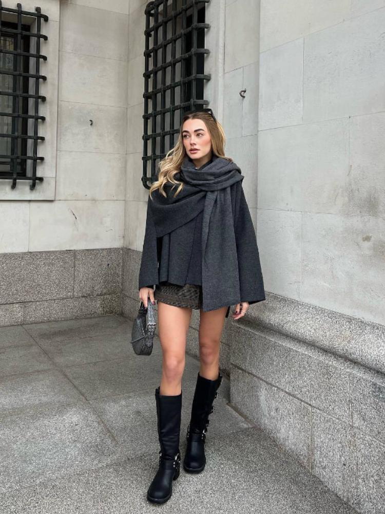 Avery | Elegant Luxe Cape Coat