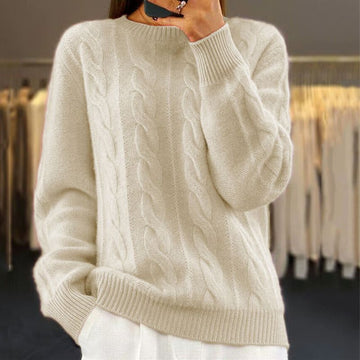 Kennedy | Cozy Women's Solid Knit Pullover