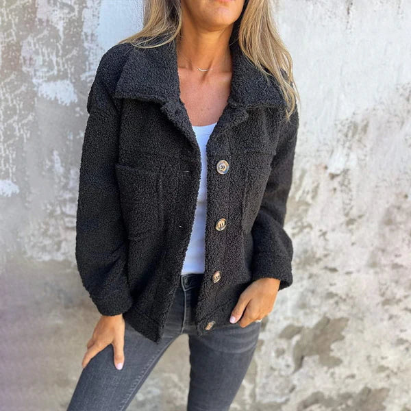 Ella | Chic Wool Blend Jacket with Lapels
