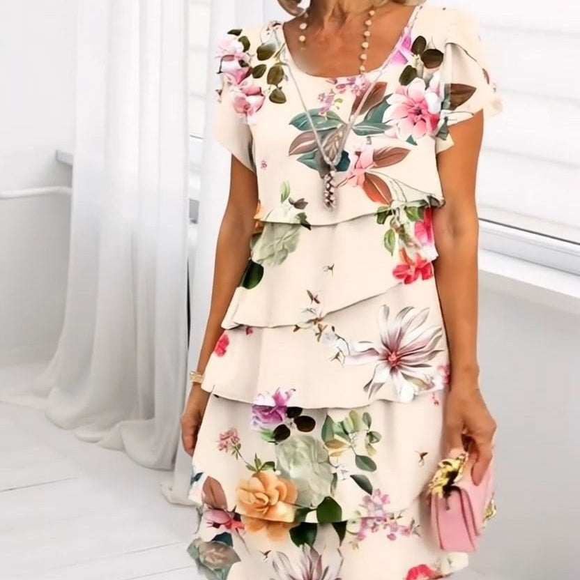 Lyra | Graceful Floral Elegance Dress