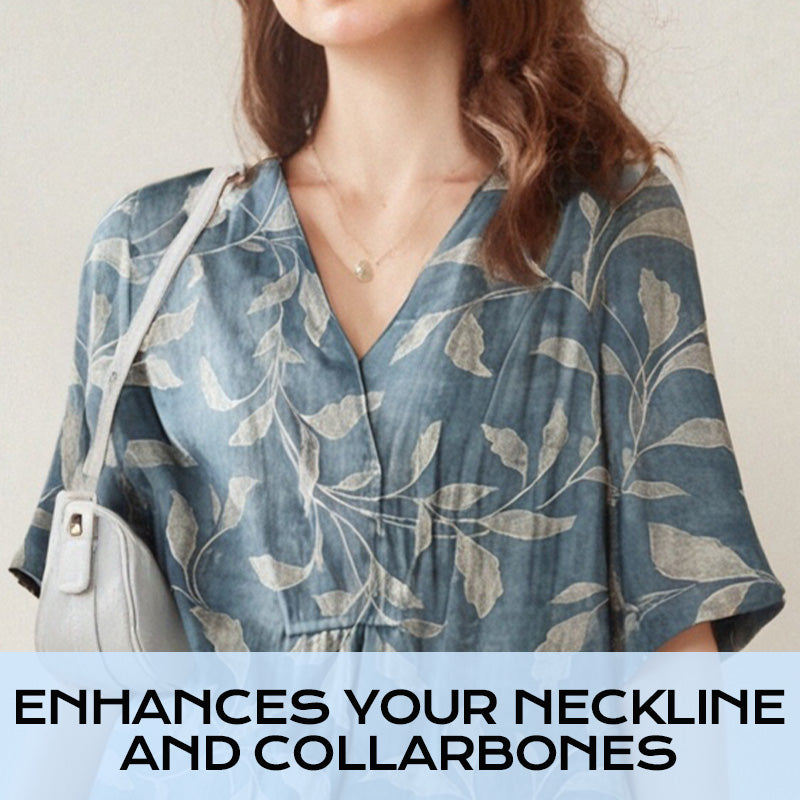 Amira | Soft V-Neck Floral Midi Dress