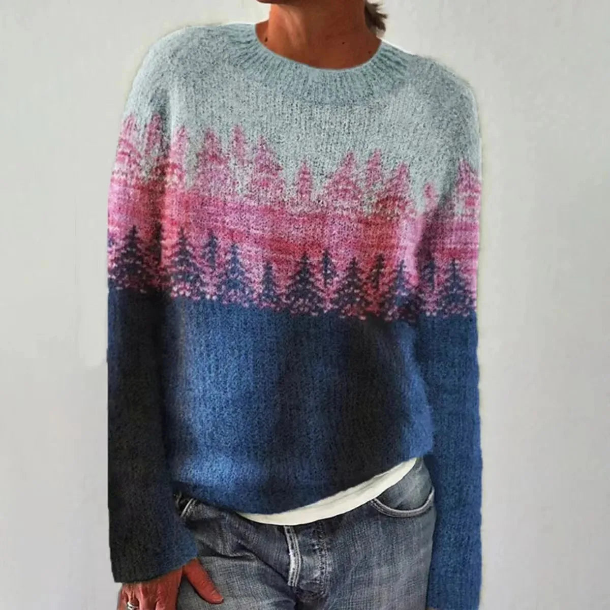 Lexi | Retro Nordic Pattern Fall Sweater