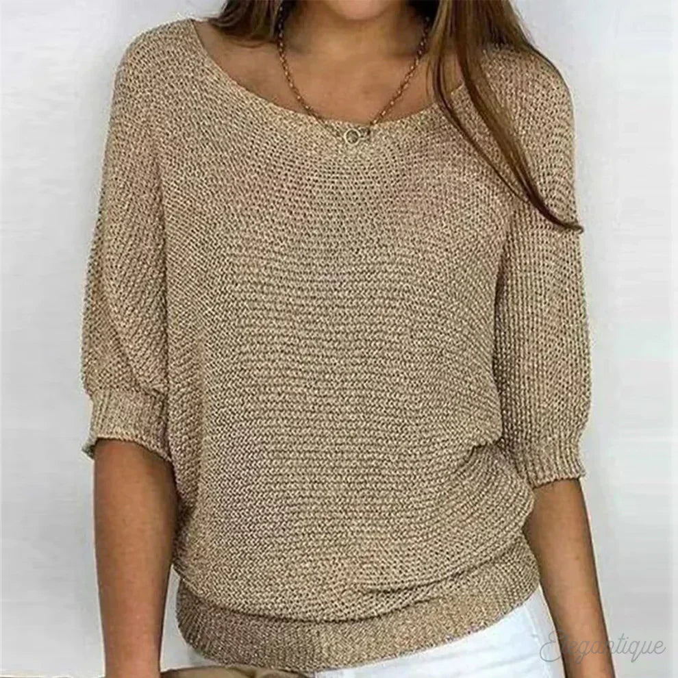 Natalie | Cozy Crew Neck Sweater