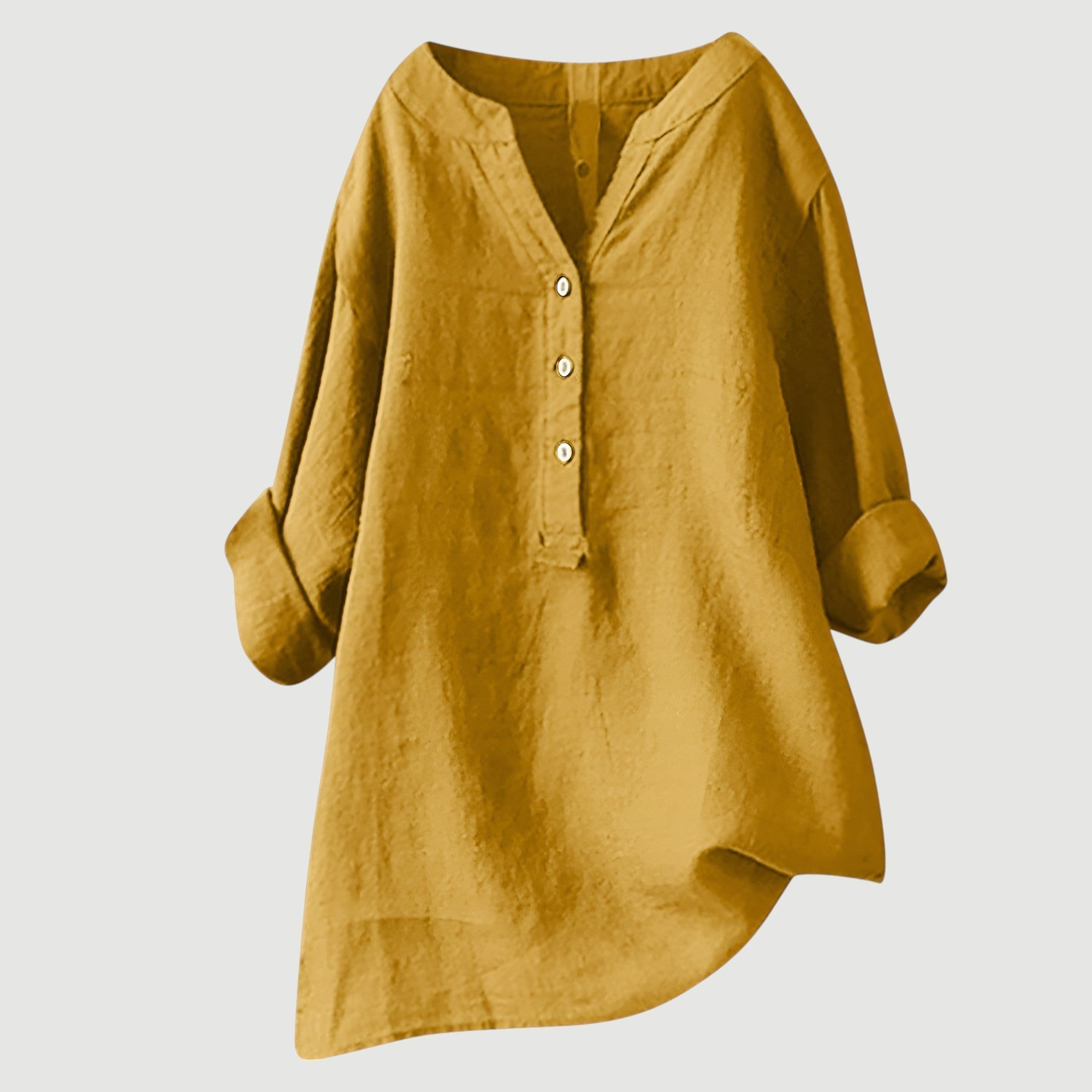 Freja | Airy and Comfortable Linen Shirt with Buttons