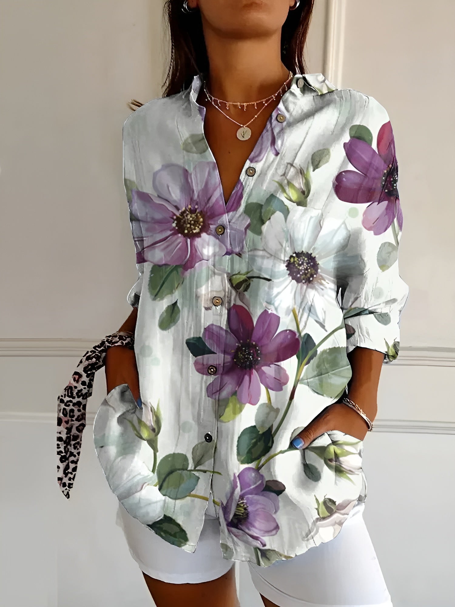 Emma | Soft Floral Blouse
