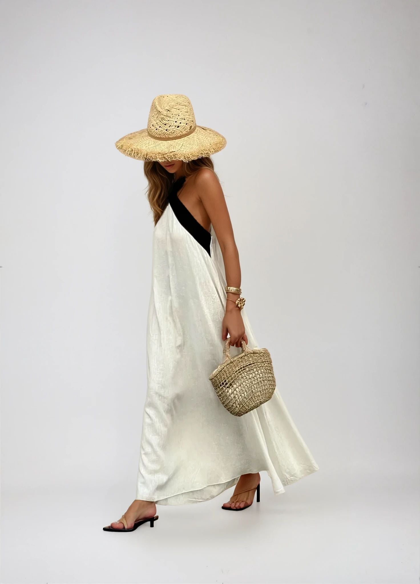 Nicole | Stylish Crossover Neckline Dress