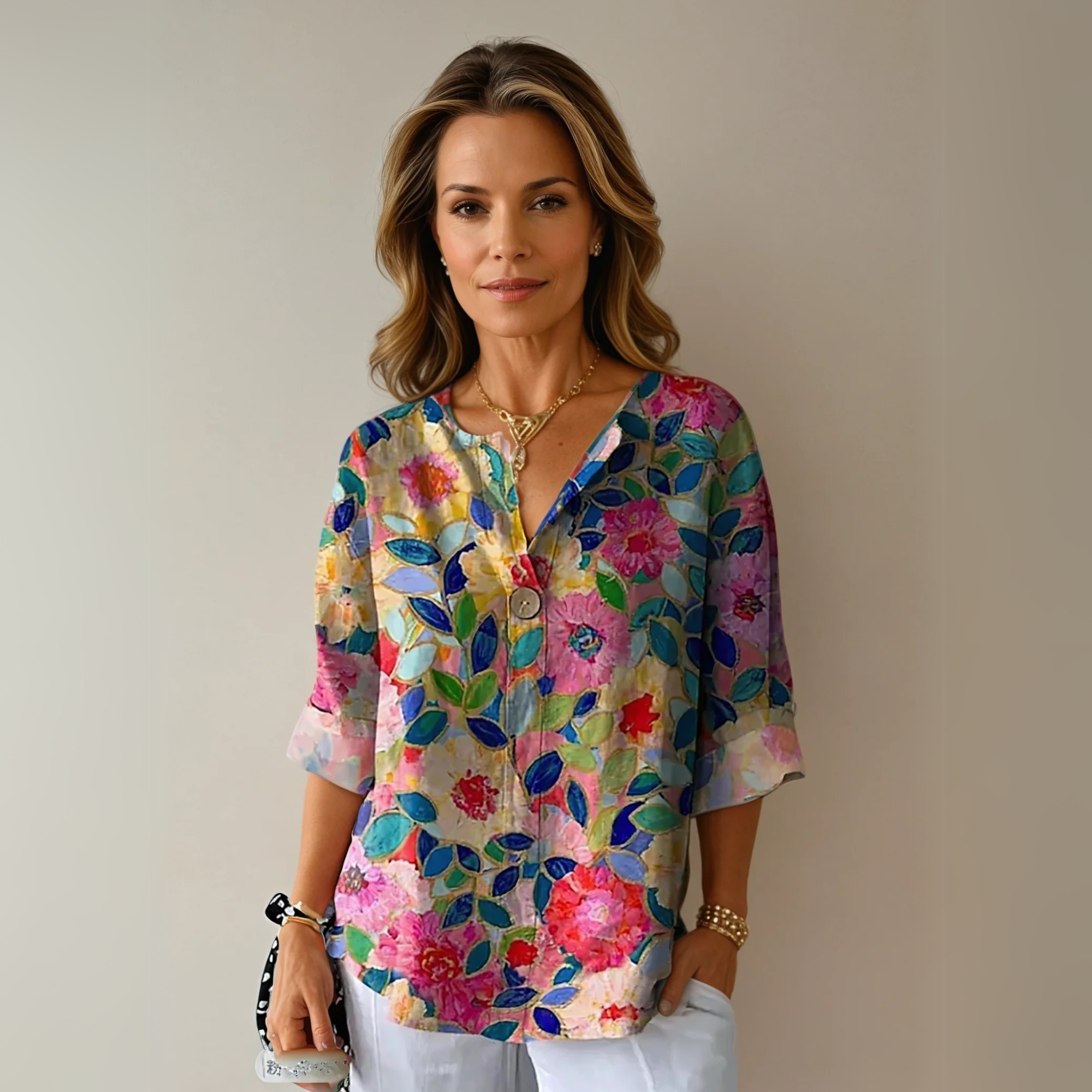Arlene | Elegant Floral Blouse