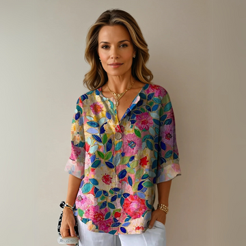 Arlene | Elegant Floral Blouse