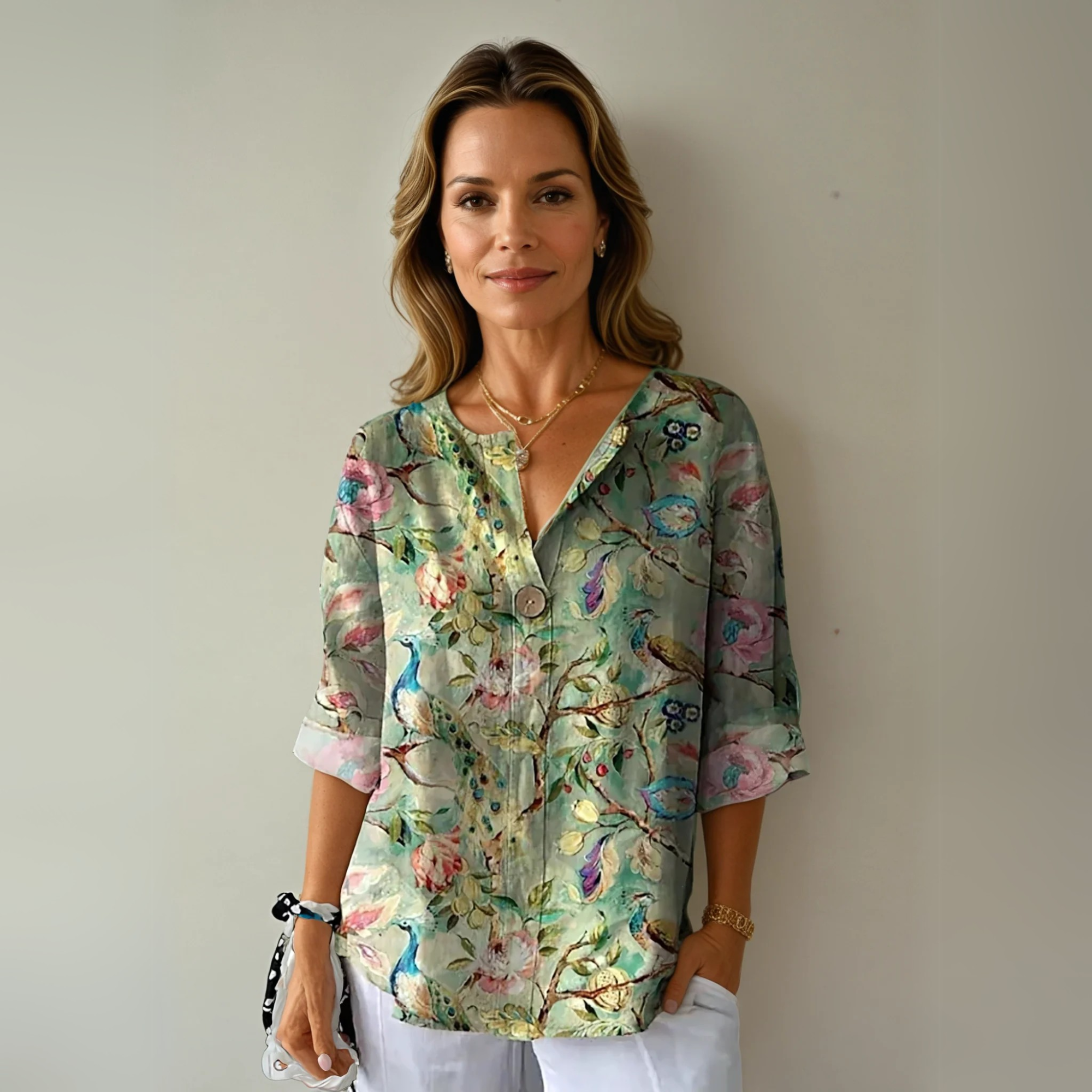 Arlene | Elegant Floral Blouse