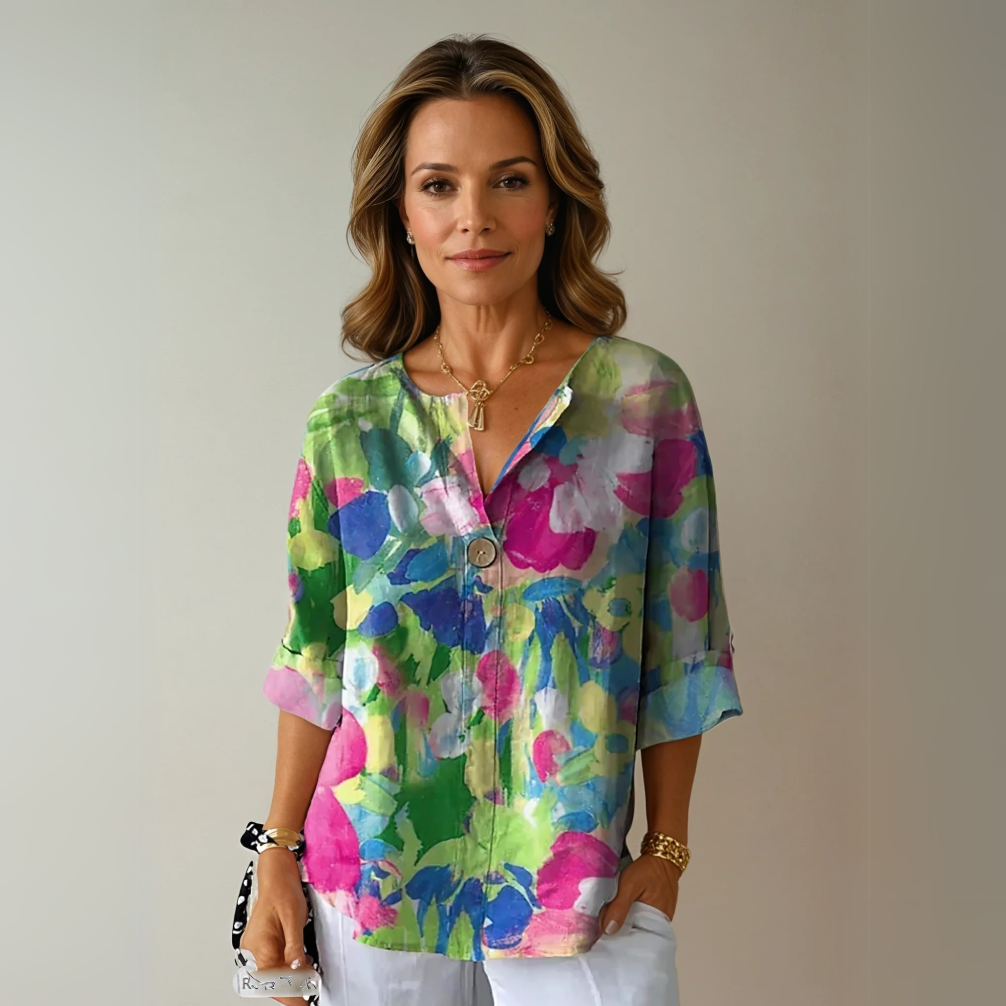 Arlene | Elegant Floral Blouse
