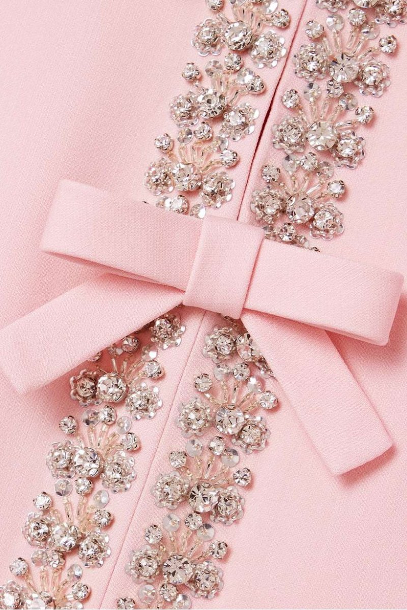 Sybil | Luxury Rhinestone Bowknot Dress